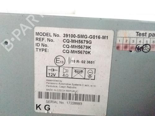 Radio HONDA CIVIC VIII Hatchback (FN, FK) 1.8 (FN1, FK2) | BP15447600E6 
