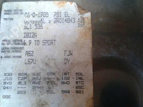 Cylinder head SEAT IBIZA III (6L1)  | BP16537442M5 