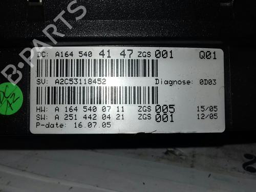 Instrument cluster MERCEDES-BENZ M-CLASS (W164) ML 320 CDI 4-matic (164.122) | BP15441784C47 