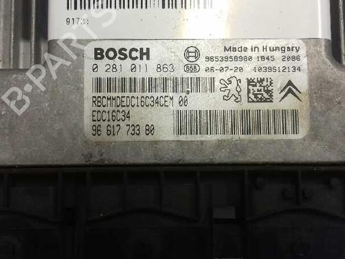 Engine control unit (ECU) PEUGEOT 307 (3A/C) 1.6 HDi 110 | BP15466168M57 