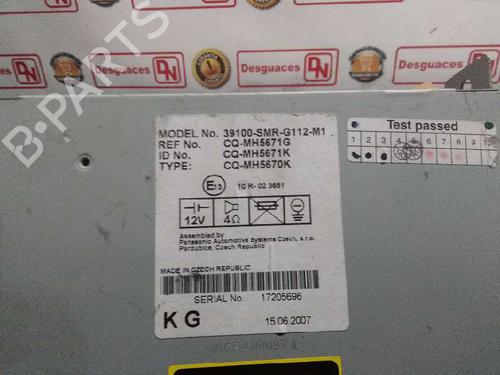Radio HONDA CIVIC VIII Hatchback (FN, FK)  | BP15430268E6 