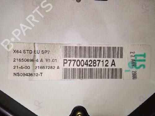 Instrument cluster RENAULT MEGANE I Coach (DA0/1_) 1.4 16V (DA0D, DA1H, DA0W, DA10) | BP15429247C47 