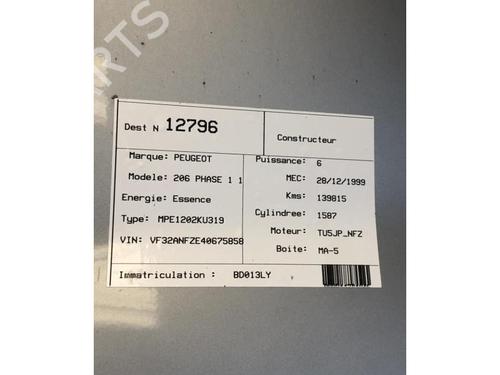 Engine PEUGEOT 206 Hatchback (2A/C) 1.6 i | BP25488469M1