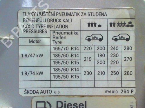 Fuel flap SKODA FABIA I (6Y2) 1.9 SDI | BP24023264C131 