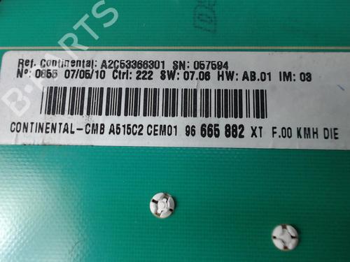 Instrument cluster CITROËN C3 II (SC_) 1.4 HDi 70 (SC8HZC, SC8HR0, SC8HP4) | BP24026387C47 