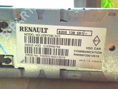 Radio RENAULT LAGUNA II (BG0/1_) 1.9 dCi (BG08, BG0G) | BP23568216E6 