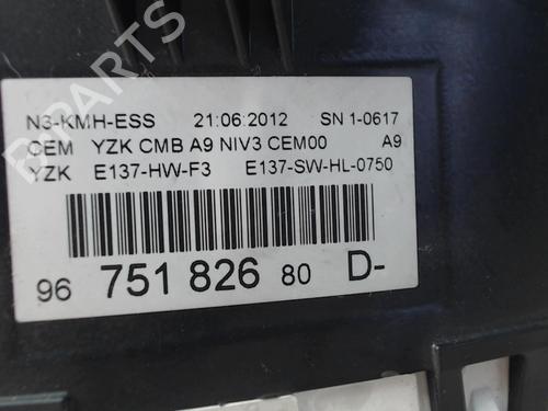 Instrument cluster PEUGEOT 208 I (CA_, CC_) 1.2 VTI 82 | BP24025842C47