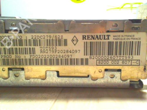 Radio RENAULT LAGUNA II (BG0/1_) 1.9 dCi (BG08, BG0G) | BP23568216E6