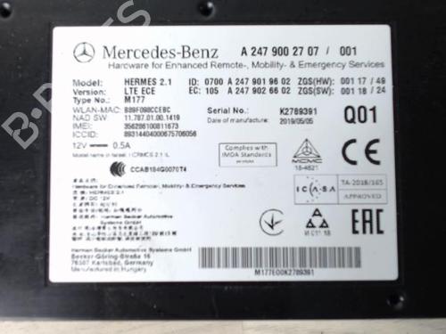 Control unit MERCEDES-BENZ A-CLASS (W177) A 200 (177.087) | BP24026454M11