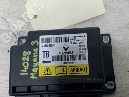 Used ECU airbags RENAULT MEGANE III Hatchback (BZ0/1_, B3_) 1.5 dCi (86 hp) 29190011