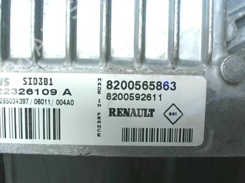 Control unit RENAULT SCÉNIC II (JM0/1_) 1.5 dCi (JM1E, JM16) | BP24027637M11