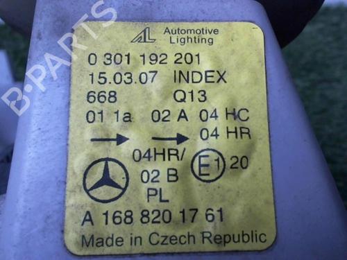 Left headlight MERCEDES-BENZ A-CLASS (W168) A 170 CDI (168.009, 168.109) | BP24021649C28