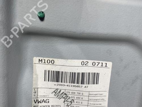 Rear right window mechanism VW TOURAN (1T1, 1T2) 2.0 TDI | BP29827606C25 