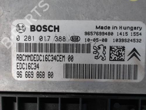 Engine control unit (ECU) CITROËN C3 II (SC_) 1.4 HDi 70 (SC8HZC, SC8HR0, SC8HP4) | BP31251963M57 - Image 2