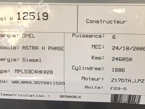 Gearkasse OPEL ASTRA H Estate (A04) 1.7 CDTI (L35) (101 hp) 29618766