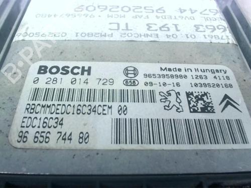 Control unit PEUGEOT 5008 (0U_, 0E_) 1.6 HDi | BP25026981M11 
