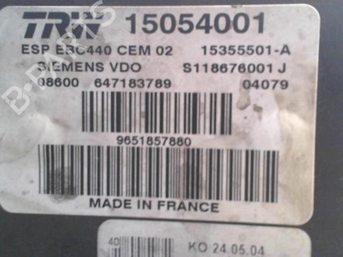 ABS pump PEUGEOT 407 (6D_) 1.6 HDi 110 (6D9HZC, 6D9HYC) | BP29598933M43 