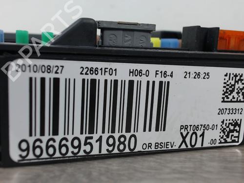 Fuse box PEUGEOT 207 (WA_, WC_) 1.6 HDi | BP25448073E1