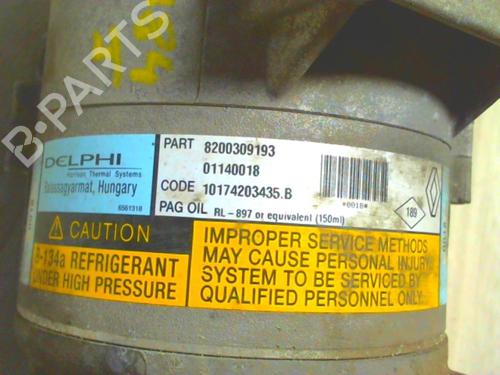 AC compressor RENAULT SCÉNIC II (JM0/1_) 1.9 dCi (JM0G, JM12, JM1G, JM2C) | BP24024406M34