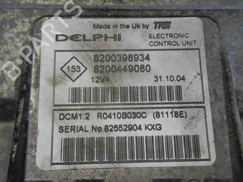 Used Engine control unit (ECU) RENAULT MODUS / GRAND MODUS (F/JP0_) 1.5 dCi (FP0D, JP0D) (82 hp) 28492520