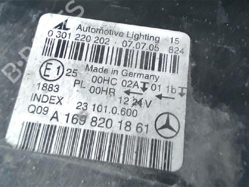 Right headlight MERCEDES-BENZ B-CLASS Sports Tourer (W245) B 180 CDI (245.207) | BP24023147C29 
