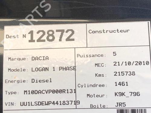 Gearbox DACIA LOGAN (LS_) 1.5 dCi (LS0K) | BP24025454M3