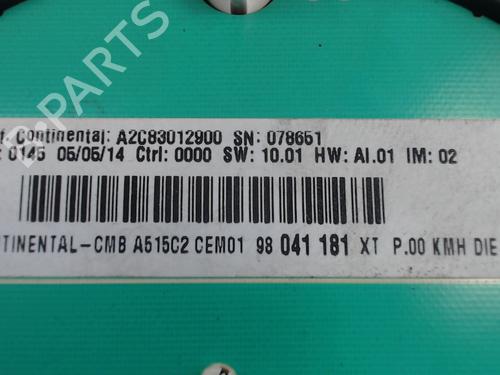 Instrument cluster CITROËN C3 II (SC_) 1.4 HDi 70 (SC8HZC, SC8HR0, SC8HP4) | BP25702293C47