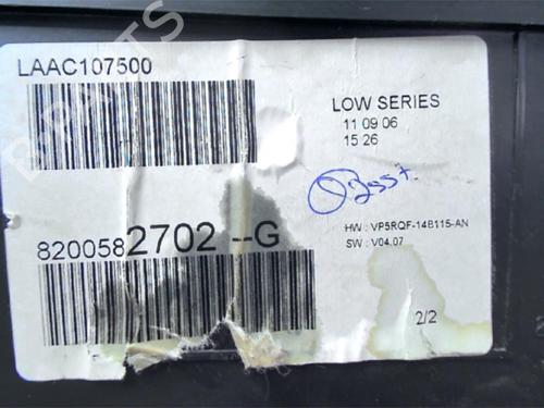Instrument cluster RENAULT CLIO III (BR0/1, CR0/1) 1.5 dCi (C/BR0G, C/BR1G) | BP24025326C47 