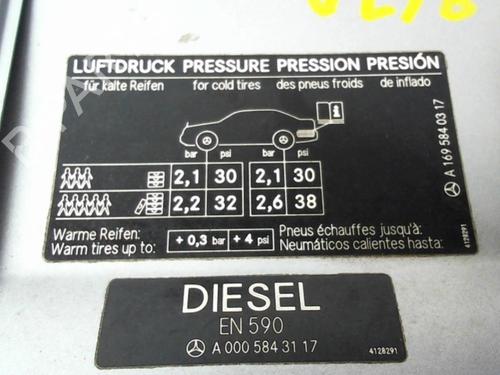 Fuel flap MERCEDES-BENZ A-CLASS (W169) A 180 CDI (169.007, 169.307) | BP31638079C131 