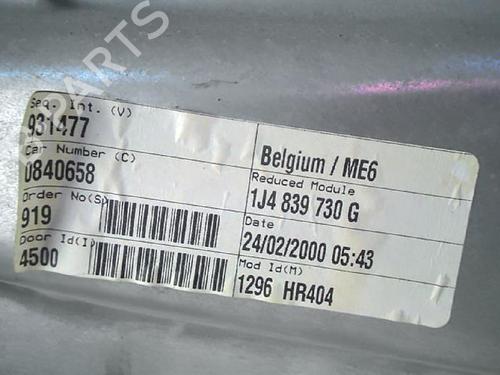 Used Rear right window mechanism VW GOLF IV (1J1) 1.9 TDI (110 hp) 25618859