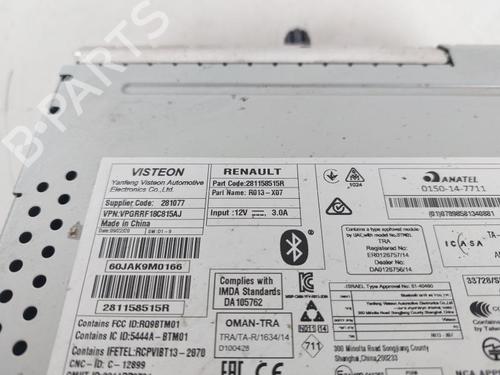 Radio DACIA DOKKER Express Box Body/MPV 1.2 TCe 115 (FEM0) | BP23859087E6 