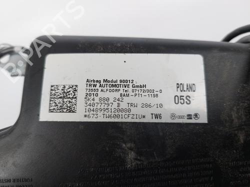 Right seat airbag VW GOLF VI (5K1) 1.6 BiFuel | BP17204037C14 