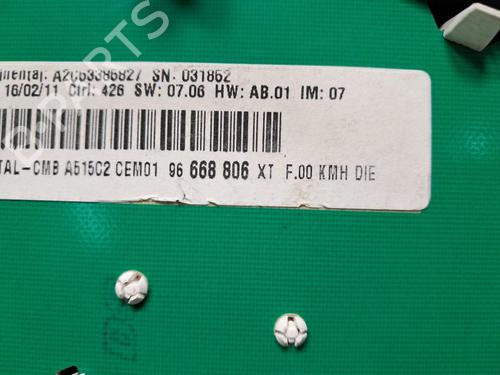 Instrument cluster CITROËN C3 II (SC_) 1.4 HDi 70 (SC8HZC, SC8HR0, SC8HP4) | BP33196807C47  - Image 5