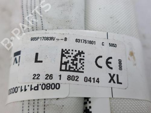 Left curtain airbag RENAULT MEGANE IV Saloon 1.5 Blue dCi 115 (LVA6) | BP17380219C11 