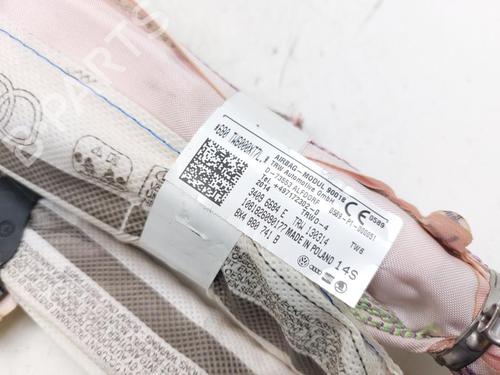Left curtain airbag AUDI A1 Sportback (8XA, 8XF) 1.6 TDI | BP29237964C11 