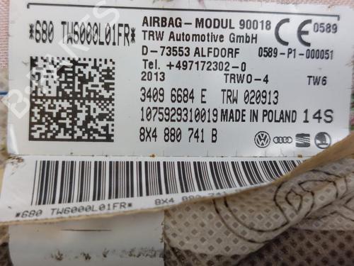 Left curtain airbag AUDI A1 Sportback (8XA, 8XF) 1.6 TDI | BP15172772C11 