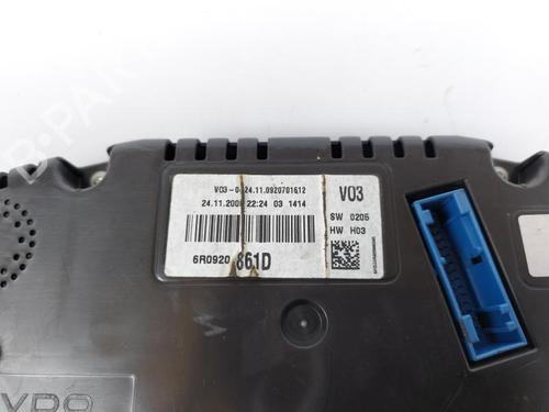 Instrument cluster VW POLO V (6R1, 6C1) 1.2 | BP19405078C47 