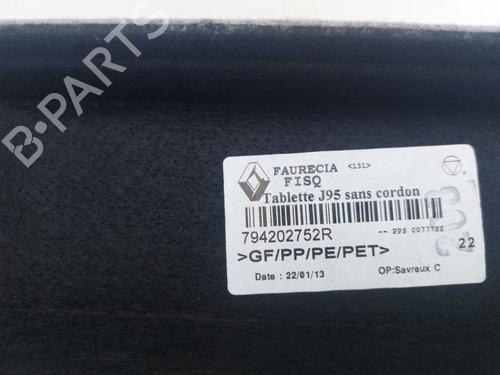 Rear parcel shelf RENAULT SCÉNIC III (JZ0/1_) 1.6 dCi (JZ00, JZ12) | BP29523047C85 