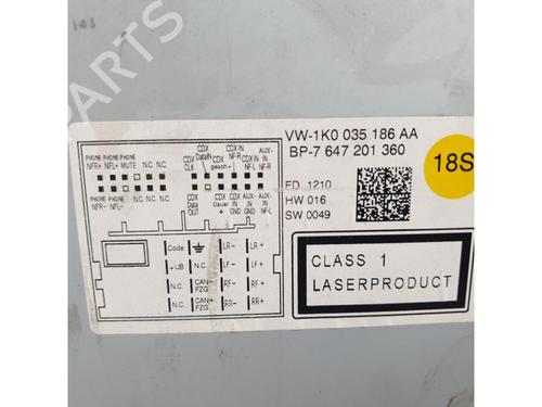 Radio VW GOLF VI (5K1) 1.4 TSI | BP15152933E6