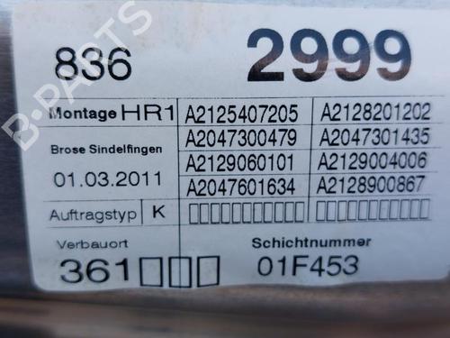 Rear right window mechanism MERCEDES-BENZ E-CLASS (W212) E 220 CDI / BlueTEC (212.001, 212.002) | BP15161842C25