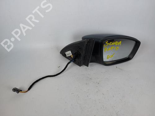 Used Right mirror SKODA RAPID Spaceback (NH1) 1.4 TDI (90 hp) 15156270