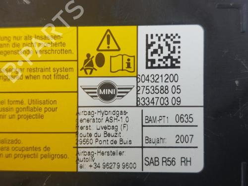 Right seat airbag MINI MINI (R56) Cooper D | BP20115343C14
