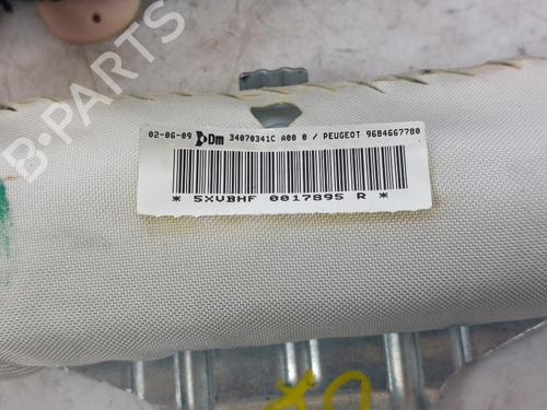 Right curtain airbag PEUGEOT 3008 I MPV (0U_) 1.6 HDi | BP17207173C12 