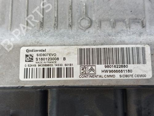 Engine control unit (ECU) PEUGEOT 2008 I (CU_) 1.6 HDi | BP15174754M57
