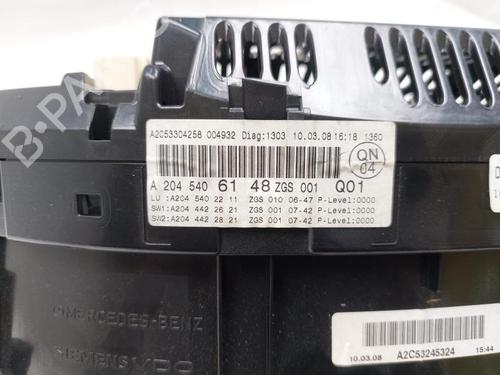 Instrument cluster MERCEDES-BENZ C-CLASS (W204) C 320 CDI 4-matic (204.089) | BP29350219C47 