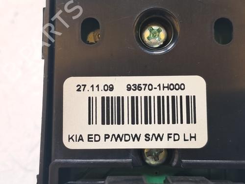 Left front window switch KIA CEE'D Hatchback (ED) 1.6 CRDi 90 | BP36771691I27  - Image 5