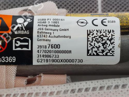 Right curtain airbag OPEL ASTRA K Sports Tourer (B16) 1.6 CDTi (35) | BP15175632C12 