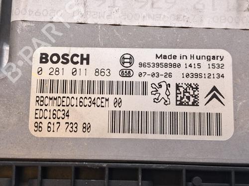 Engine control unit (ECU) PEUGEOT 307 Break (3E) 1.6 HDi | BP38042706M57 - Image 5