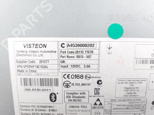 Radio SMART FORFOUR Hatchback (453) 1.0 (453.042, 453.043) | BP22995628E6 