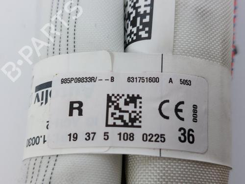 Right curtain airbag RENAULT MEGANE IV Grandtour (K9A/M/N_) 1.5 Blue dCi 115 (K9A6) | BP15167126C12 